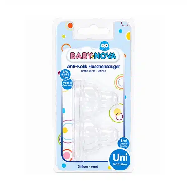 سر شیشه باریک بیبی نوا baby nova مدل 17303 دو عددی
