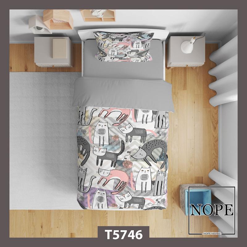 102.jpg روتختی کودک طرح گربه ها مدل T5746 - تصویر 1