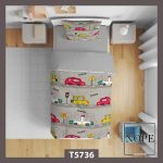 روتختی کودک طرح پترن ماشین مدل T5736
