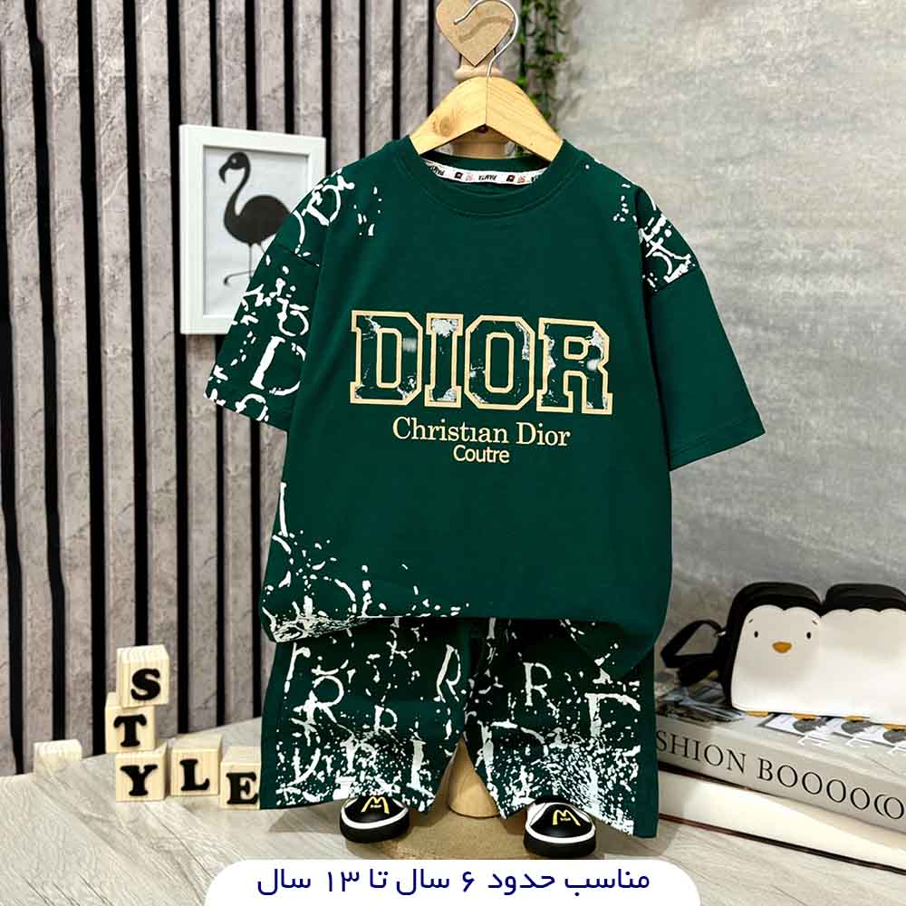 931-childrens-tshirt-and-shorts-bk931-1.jpg تیشرت شلوارک بچگانه دیور - تصویر 1