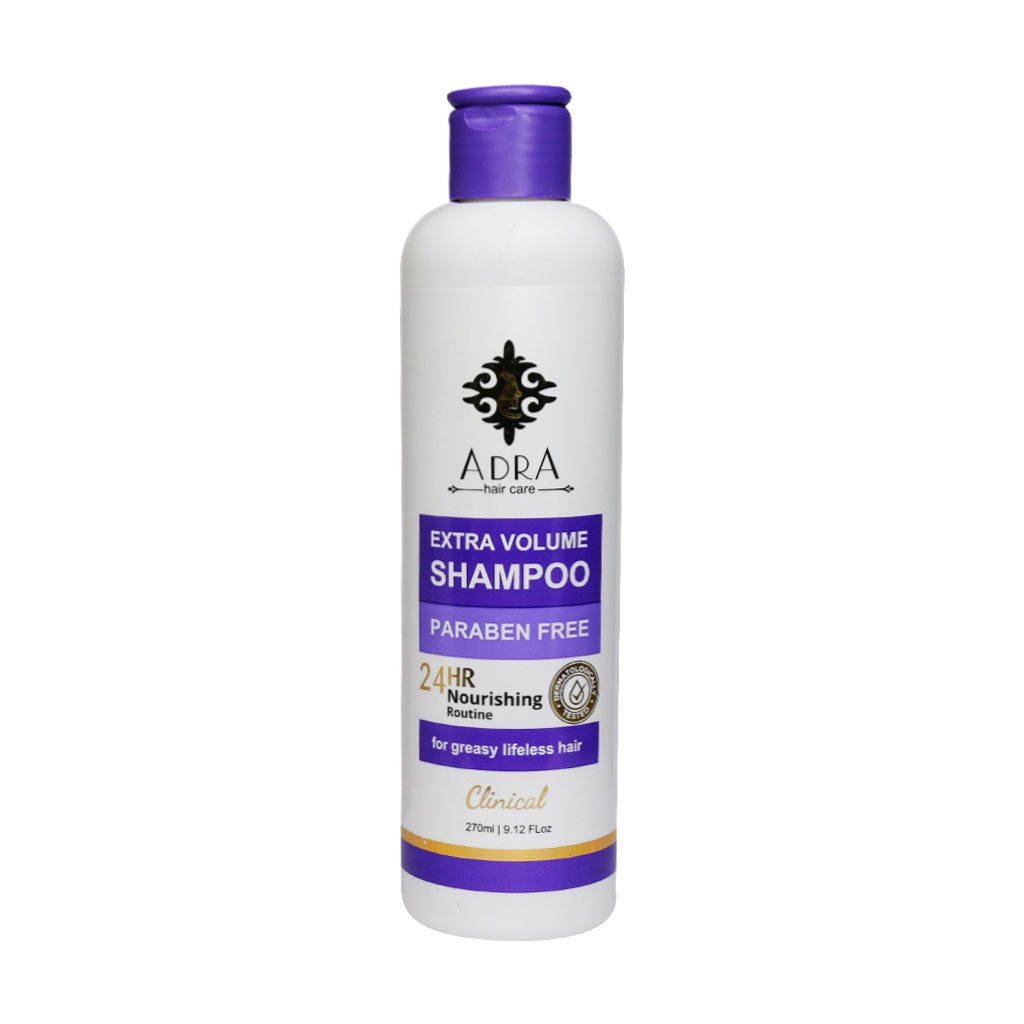 Adra-Shampoo-for-Richness-Volume.jpg شامپو حجم دهنده موهای چرب آدرا (270 میلی لیتر) - تصویر 1