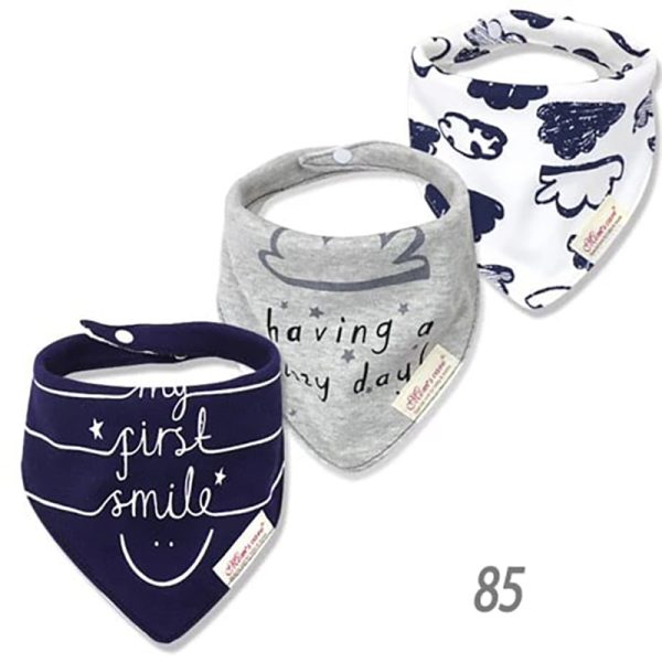 پیشبند و دستمال گردن نوزادی مدل Smile