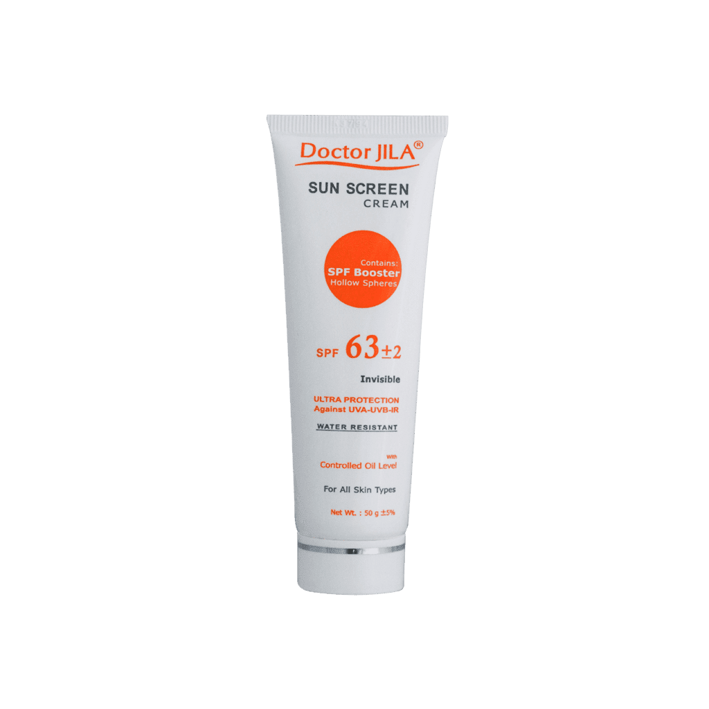 Doctor-Jila-invisible-Tinted-Sunscreen-Cream-Controlled-Oil-Level-SPF-63-50-ml.png کرم ضد آفتاب بی رنگ SPF63 دکتر ژیلا - تصویر 1