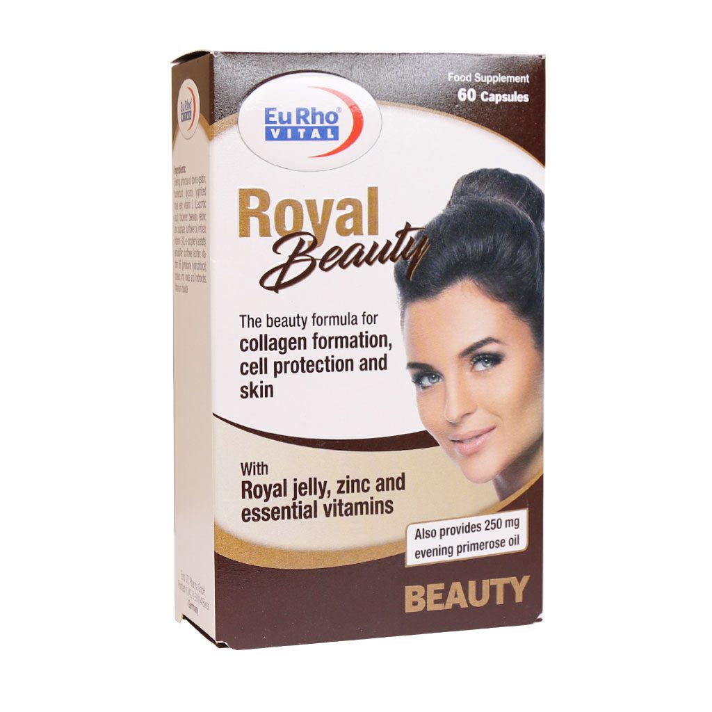 Eurho-Vital-Royal-Beauty-60-Caps.jpg کپسول رویال بیوتی یوروویتال (60 عدد) - تصویر 1