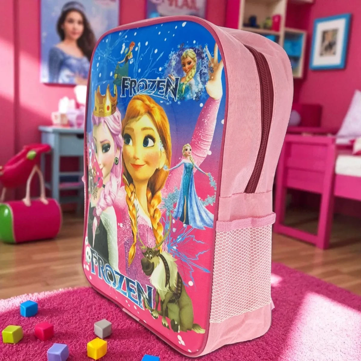 کوله پشتی بچگانه طرح السا و آنا فروزن Frozen مدل (اقتصادی) کد ECO-FROZEN - تصویر 2