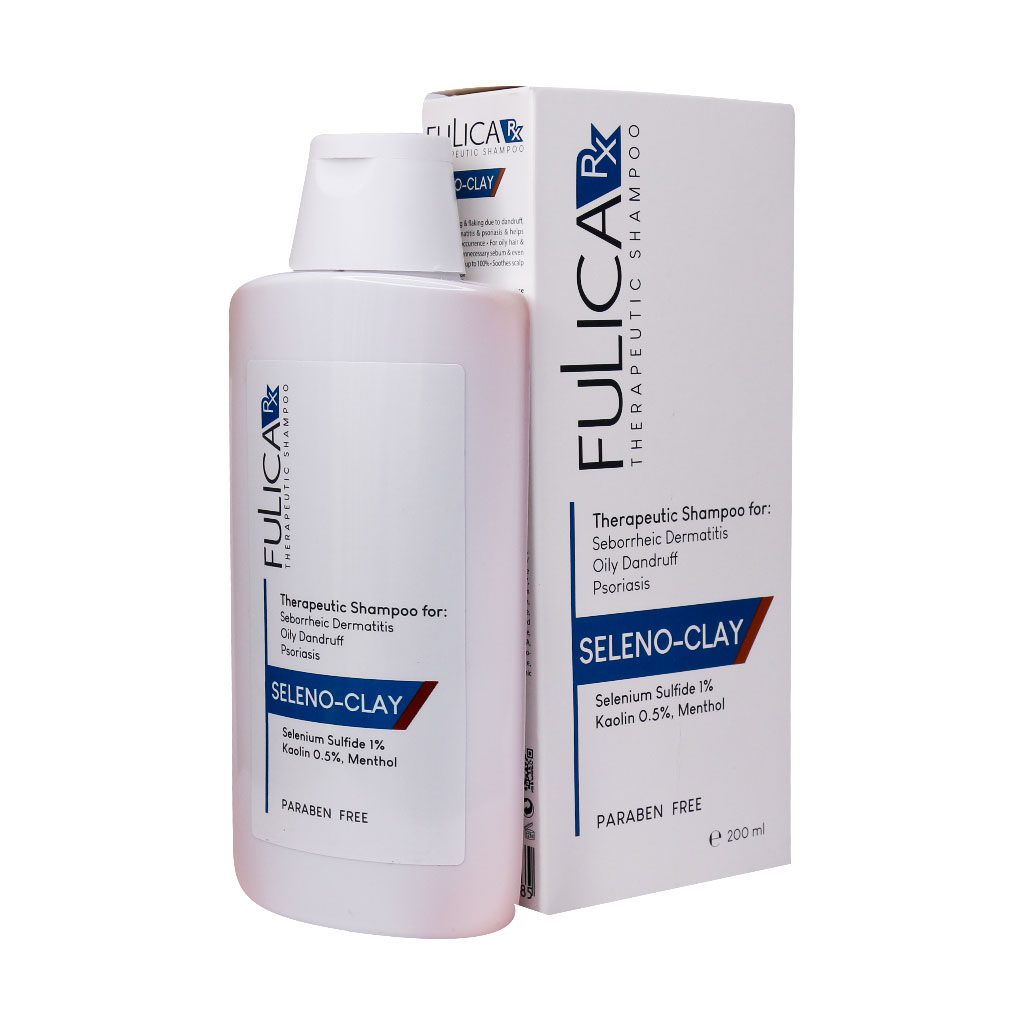 Fulica-Seleno-Clay-Shampoo-200-ml.jpg شامپو سلنیوم سولفاید و خاک رس فولیکا آر ایکس (200 میل) - تصویر 1