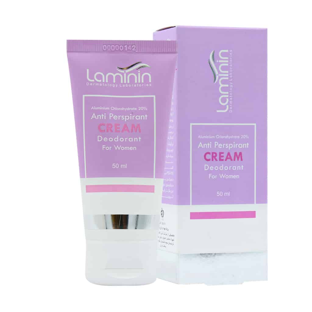 Laminin-Deodorant-Cream-For-Women.jpg کرم ضد تعریق دئودورانت مخصوص بانوان لامینین (آلومینیوم کلروهیدرات 20%) - تصویر 1