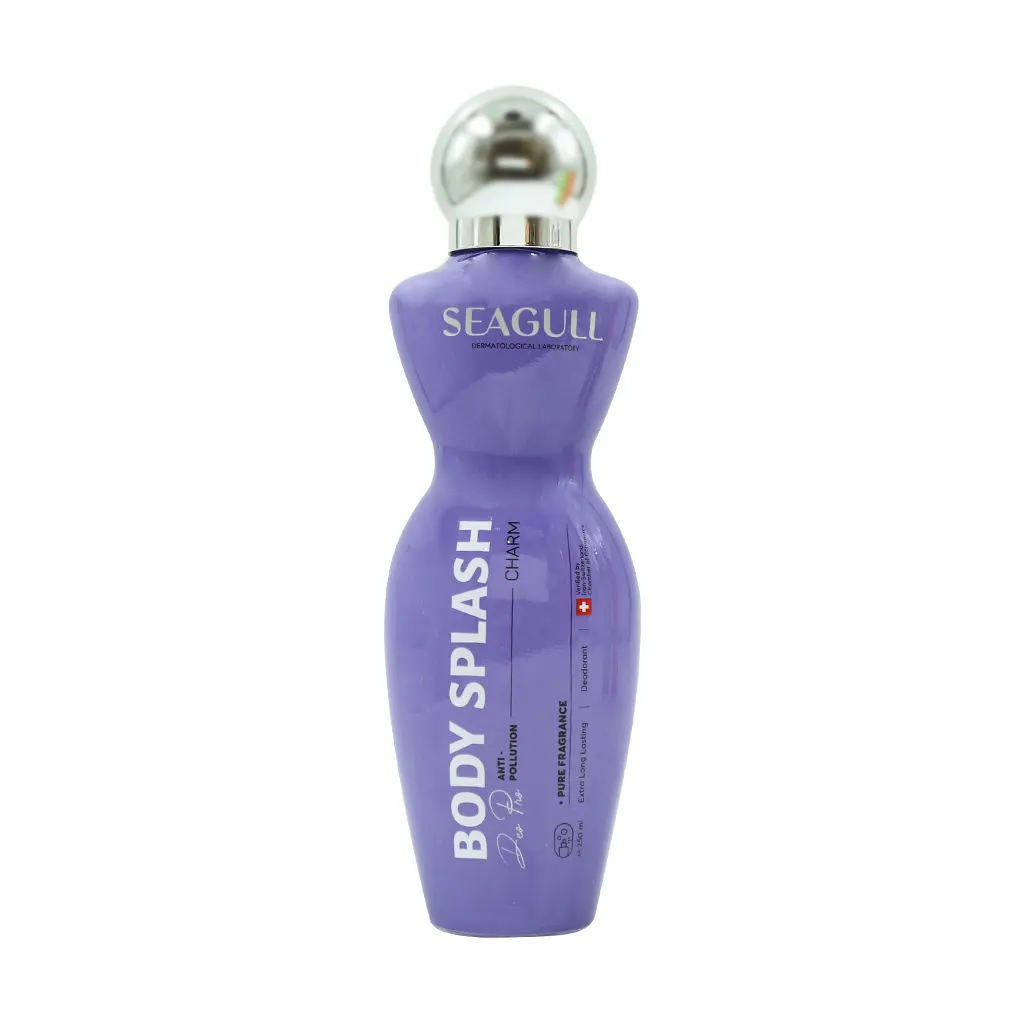 Seagull-Body-Splash-Charm-For-Woman-250-ml.webp اسپری خوشبوکننده بدن سی گل مدل charm(250میل) - تصویر 1