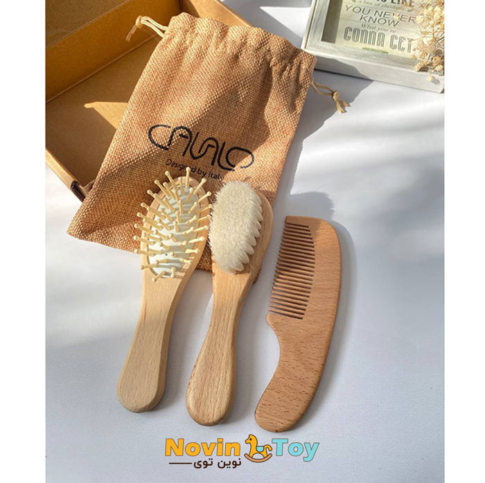 cavalo-Baby-brush.jpg شانه و برس چوبي بيضي الياف طبيعي برند کاوالو (CAVALO) - تصویر 1