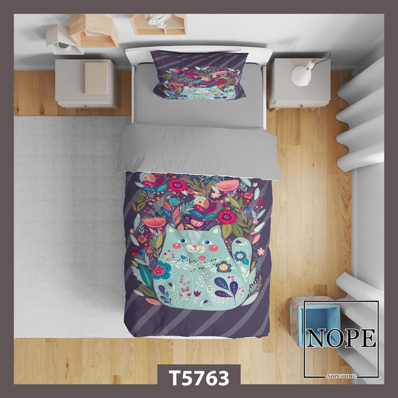 dbc4cc35695b4f8759218cf7c69724a7.jpg روتختی کودک طرح گربه مدل T5763 - تصویر 1