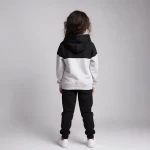 ست هودی و شلوار بچگانه اسپرت مدل Future رنگ سفید مشکی(3-8سال) - تصویر 4