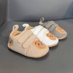 کفش نوزادی اسپرت مخمل کبریتی خرسی - تصویر 9
