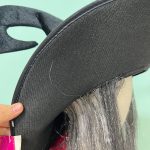 کلاه جادوگری هالووین مخمل مو دار - تصویر 3