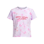 تیشرت دخترانه وارداتی طرح پروانه سفید سایز L,xL,xxxL - تصویر 3