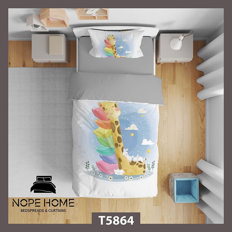 ت17.jpg روتختی کودک طرح زرافه کد T5864 - تصویر 1