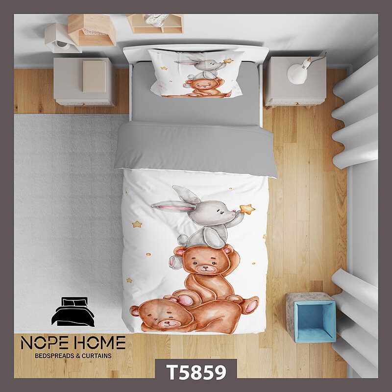 ت25.jpg روتختی کودک طرح عروسکی کد T5859 - تصویر 1