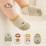 جوراب کالج بچگانه ضد لغزش مجموعه 4 عددی طرح بانی پوتیتو (مناسب 3 ماه تا 8 سال) - تصویر 7