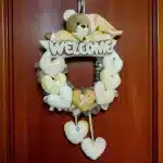آویز تزئینی اتاق کودک طرح خرس نانان مدل Welcome کد W/Crm - تصویر 7