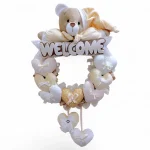 حلقه آویز تزئینی اتاق کودک طرح خرس نانان مدل Welcome - تصویر 7