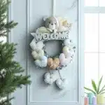 آویز تزئینی اتاق کودک طرح خرس نانان مدل Welcome کد W/Crm - تصویر 2