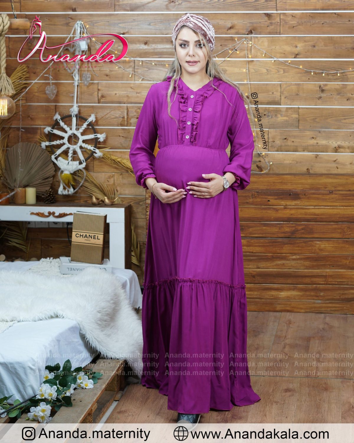 مه-دخت2-scaled-1.jpg پیراهن بلند بارداری مه دخت - تصویر 1