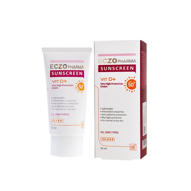 Eczopharma-Sunscreen-Cream-Tinted-All-Type-Skin-Atre-Baroon-2-1.jpg کرم ضد آفتاب اگزوفارما مای فارما spf40 رنگی مناسب انواع پوست (50 میل) - تصویر 1