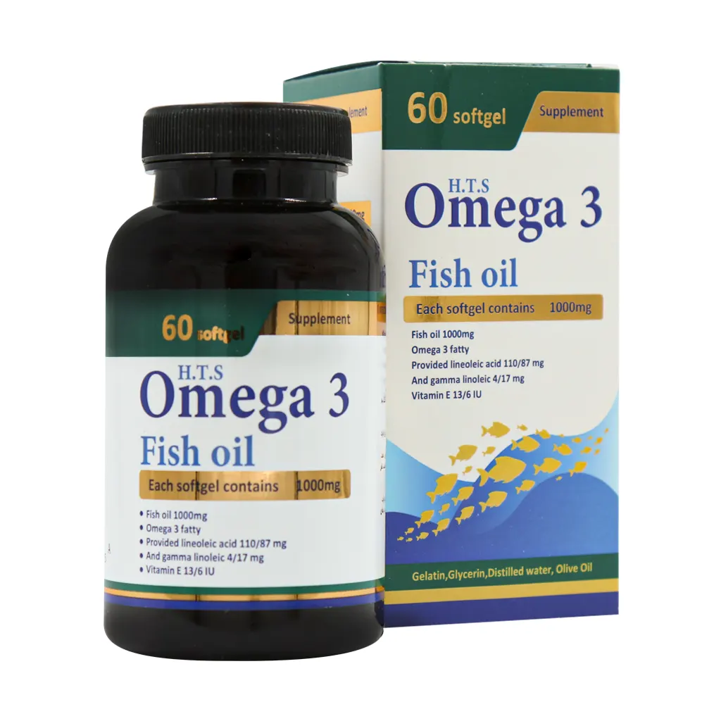 H-T-S-Omega-3-1000-Mg.webp سافت ژل امگا 3 1000 میلی گرم حکیم تجارت سهند 60 عدد - تصویر 1