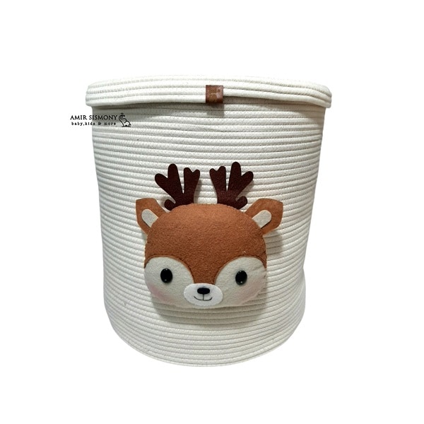 Isis-big-squirrel-toy-basket.jpg سبد اسباب بازی بزرگ طرح سنجاب ایسیز - تصویر 1