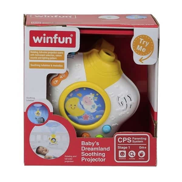 WINFUN-Babys-Dreamland-Soothing-Projector.jpg چراغ خواب پرژکتورى موزيکال وين فان WINFUN - تصویر 1