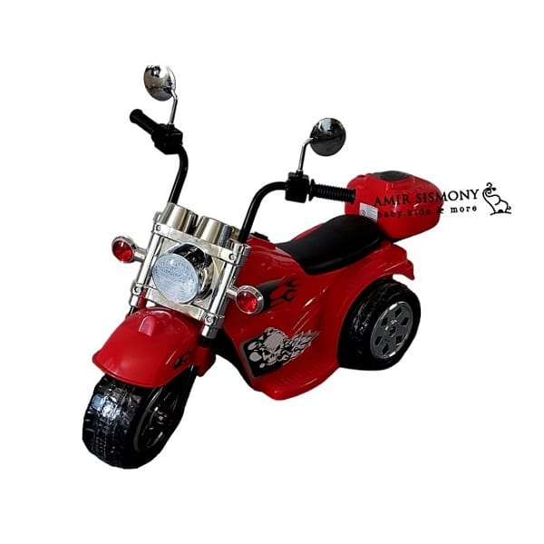 chipolino-Battery-operated-motorcycle-CHOPPER-red.jpg موتور شارژی چیپولینو قرمز chipolino CHOPPER 211BK - تصویر 1