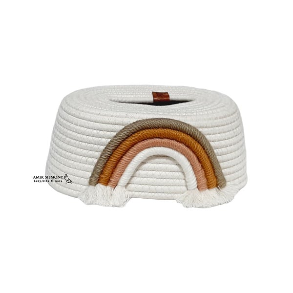 isiz-Baby-tissue-holder-Rainbow-design.jpg جا دستمال کاغذی کودک طرح رنگین كمان isiz - تصویر 1