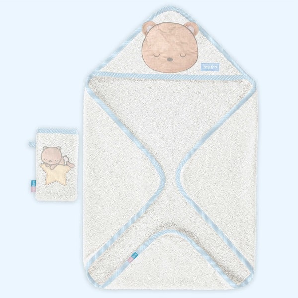 roseborn-two-piece-towel-service-lovely-bear-design.jpeg ست حوله دو تیکه رزبرن lovely bear - تصویر 1