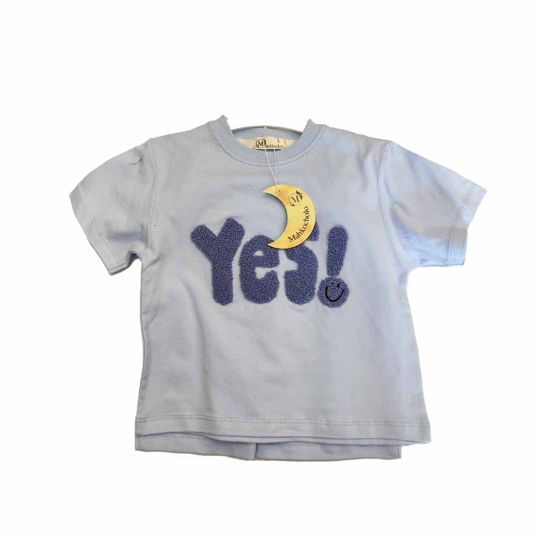 20-2.jpg تیشرت شرت مارک ماه کوچولو طرح YES نخ پنبه - تصویر 1