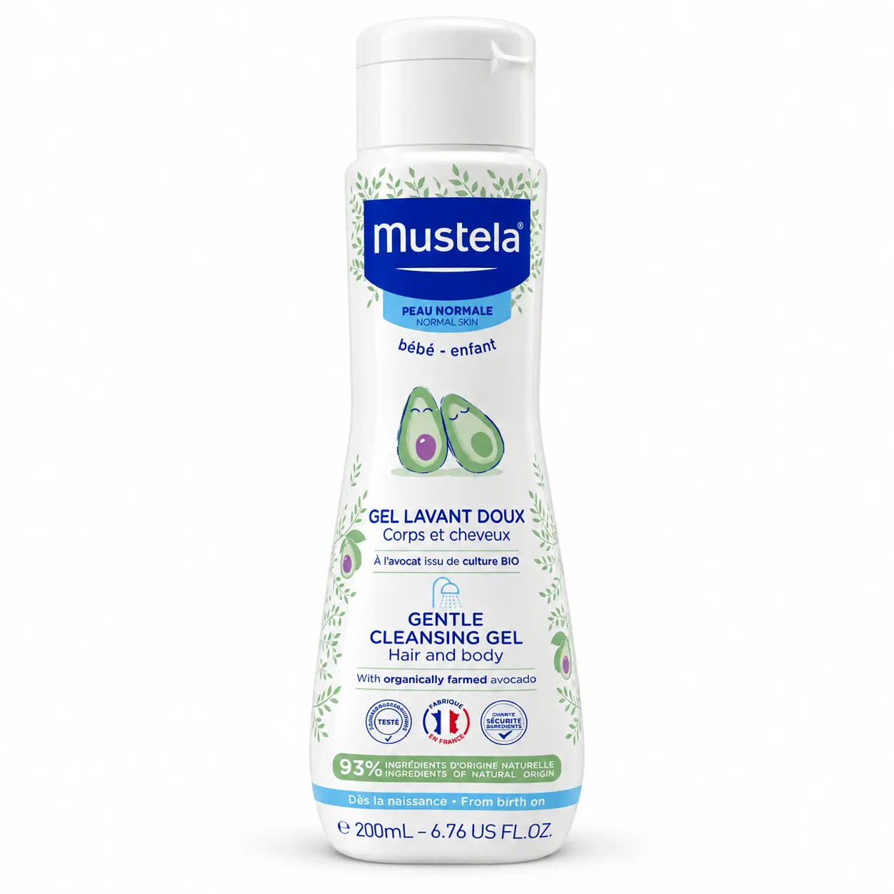 40FCC2C7-DD40-4172-98F4-FA71622A8534.webp شامپو سر و بدن کودک موستلا Mustela حجم 200 میل - تصویر 1