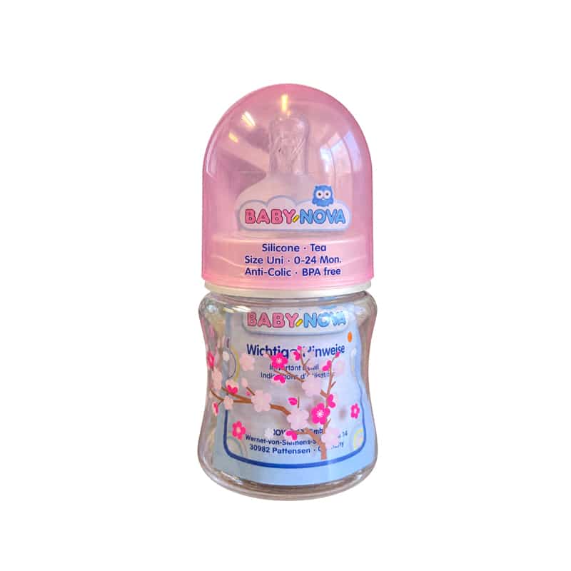45000-9 شیشه شیر طرح سینه بیبی نوا مدل 45000 - تصویر 1
