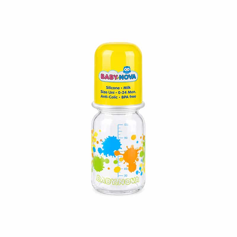 46000-21 شیشه شیر ارتودنسی بیبی نوا مدل 46000 ظرفیت 125 میلی لیتر - تصویر 1