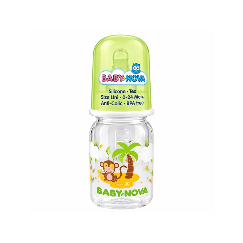 460003-4 شیشه شیر سری گرد آنتی کولیک بیبی نوا مدل 460003 ظرفیت 125 میلی لیتر - تصویر 1