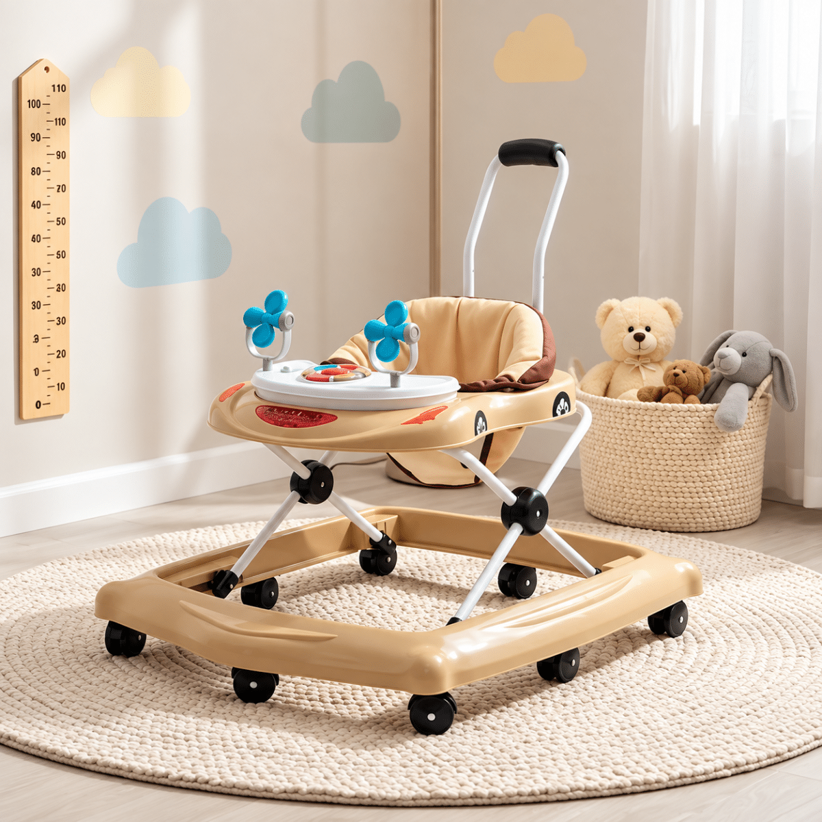 Cozy Pastel Baby Walker Nursery روروک ملورین مدل دوریس - تصویر 1