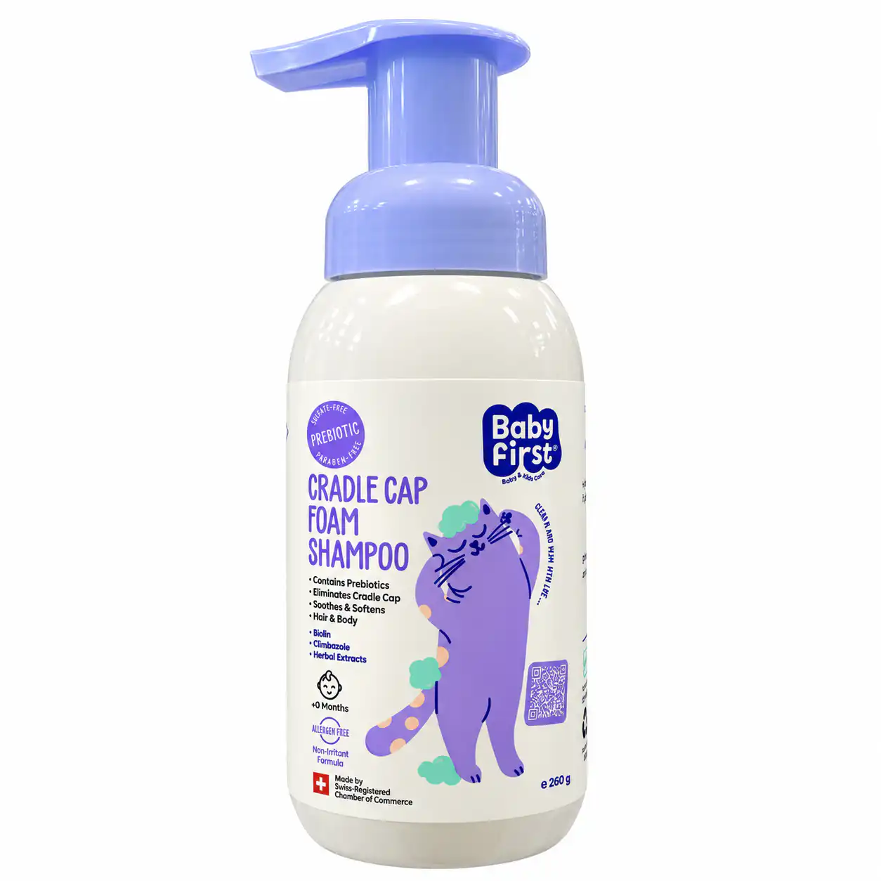 E475F97B-D87A-430A-A046-F5F853A794F1.webp شامپو فوم نوزاد بیبی فرست Baby First 250 میل - تصویر 1