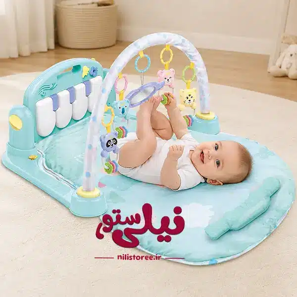toshak-bazi-nozad.webp تشک بازی نوزاد طرح ماشین و خرس برند هانگر Huanger کد 0617 - تصویر 1