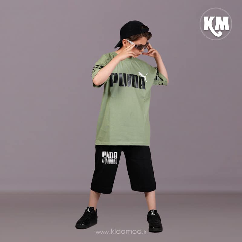 تیشرت-شلوارک-pUma.jpg تیشرت شلوارک پسرانه طرح Puma - تصویر 1