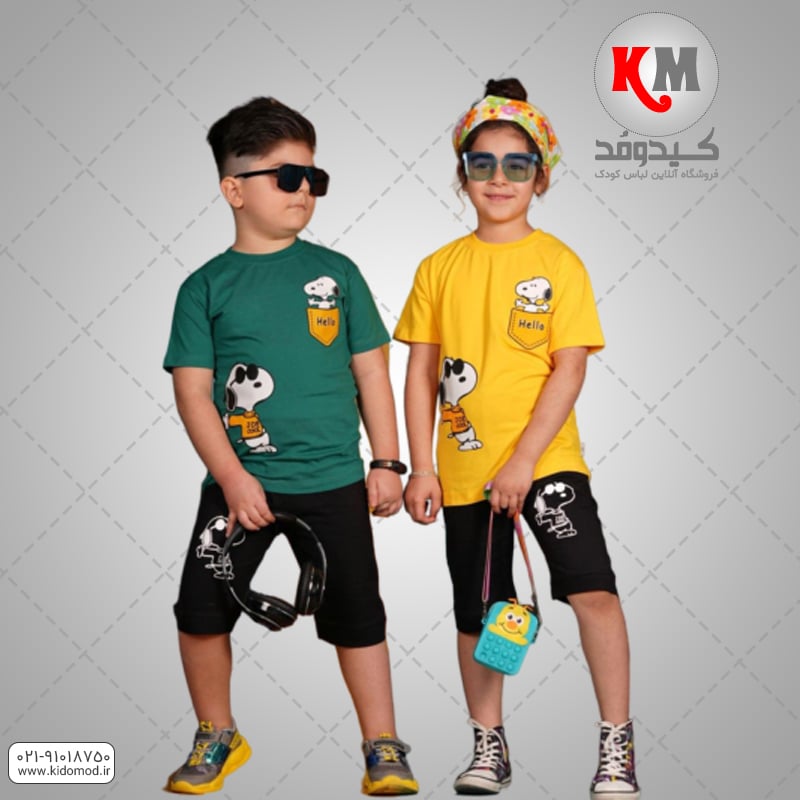 تیشرت-شلوارک-اسپرت-سگ.jpg تیشرت شلوارک اسپرت طرح سگ - تصویر 1